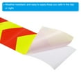 thumbnail image 4 of Uxcell Reflective Tape, 8" x 10 Ft Waterproof Safety Tape, Fluorescent Yellow Red, 4 of 6