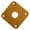 Brown Cream, variant on Plastic Curved Jack Plate Square Jackplate for Gibson Epiphone Les Paul Guitar Cream Rectangle