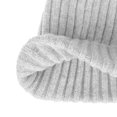 thumbnail image 3 of WITHMOONS Wool Ribbed Knitted Beanie Hat Slouchy Bobble Pom AC5476 (Grey), 3 of 3