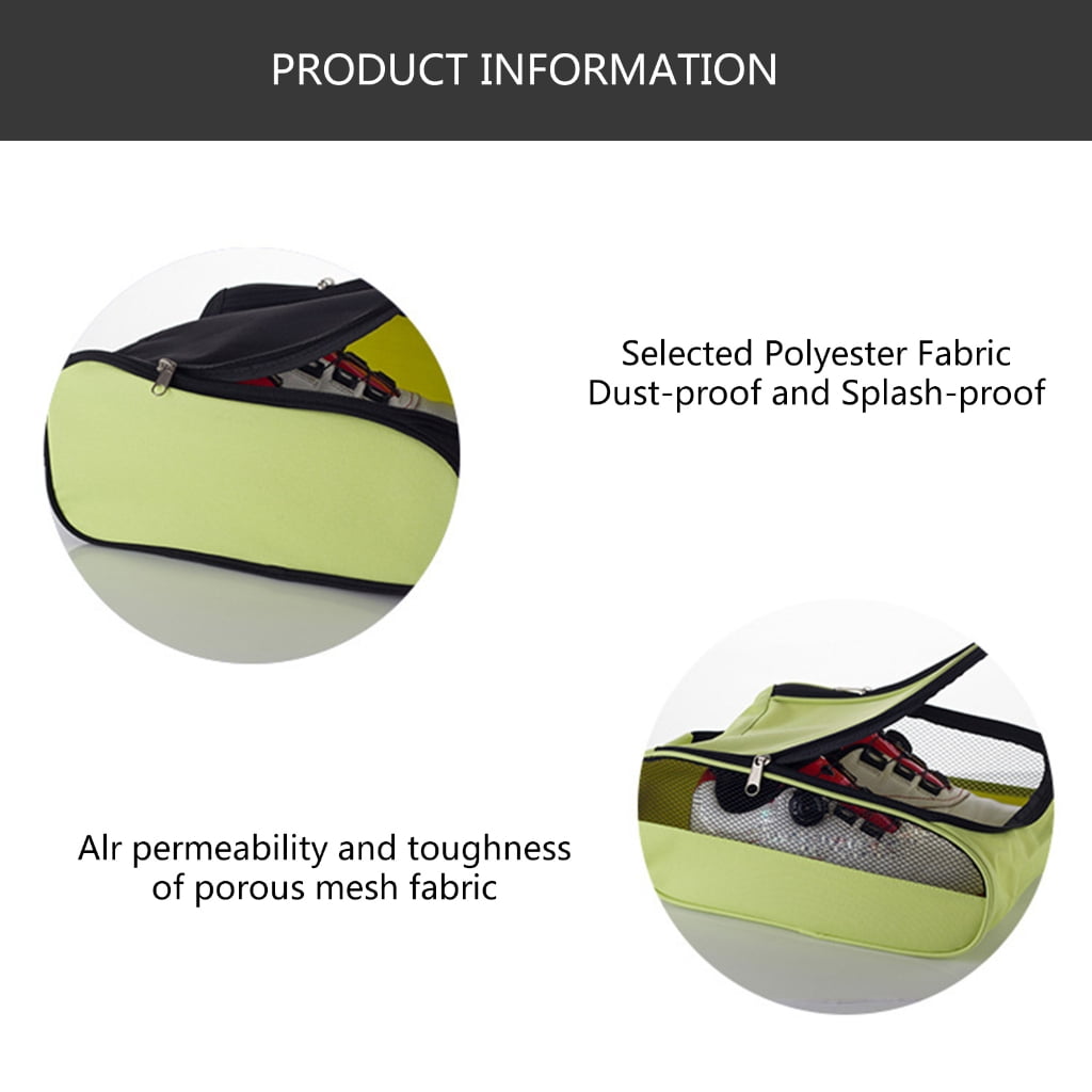 Oasiva Golf Shoe Bag Breathable Outdoor Travel Shoe Organizer Zippered Shoe Carrier Bag