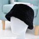 thumbnail image 2 of Womens Stylish Bucket Hat Soft Faux Fur Fluffy Thicken Wide Brim Lovely Winter Warm Hat for Girls, 2 of 5