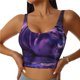 thumbnail image 1 of Fotbe Purple Hippo In Water Sujetador Deportivo Largo sin Aros para Mujer con Almohadillas y Soporte Medio, Transpirable y Absorbente, Camiseta Tipo Chaleco o Tank Top-XX-Large, 1 of 8