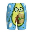 thumbnail image 2 of Lsque Avocado with Glasses Mens Sleep Pajama Shorts,Short Pajama Pants, Cotton Ultra-Soft Knit-X-Large, 2 of 9