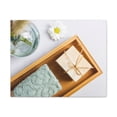 thumbnail image 4 of Top View Bath Forest Floral Nature Photography Canvas Wall Art for Home Decor Ready-to-Hang, 4 of 18