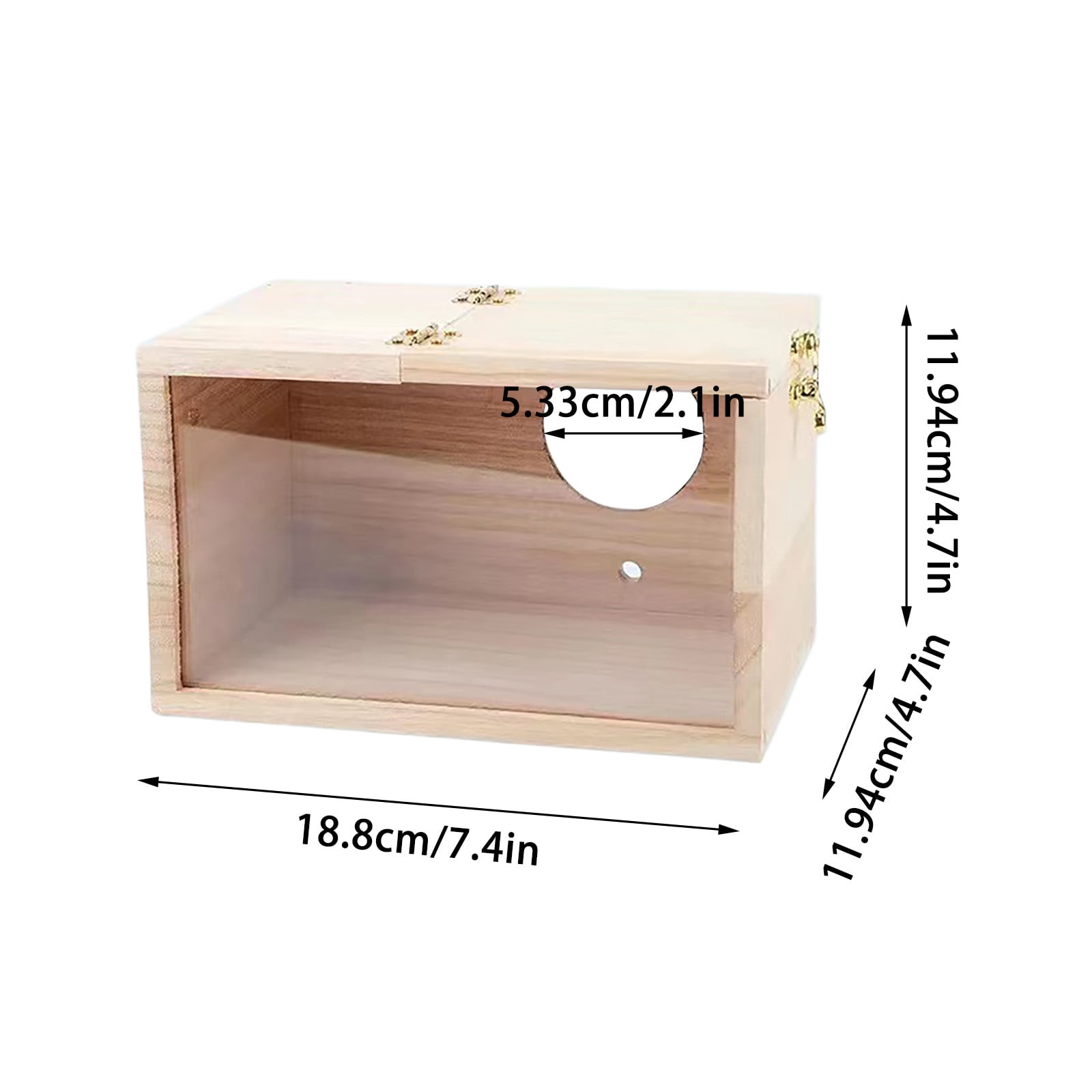 Bird for Small Birds - Transparent Wood Breeding for Budgies Parrots Lovebirds Finches Cage Accessories
