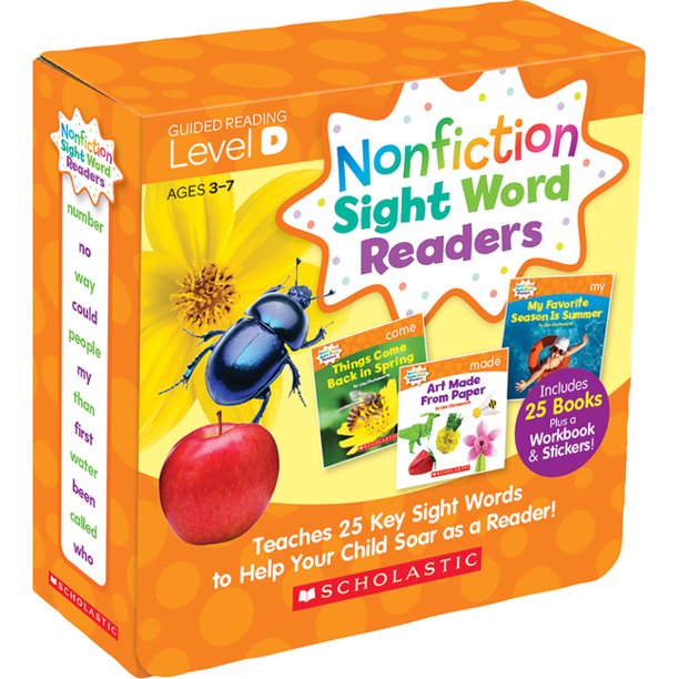 Nonfiction Sight Word Readers Guided Reading Level D (Parent Pack