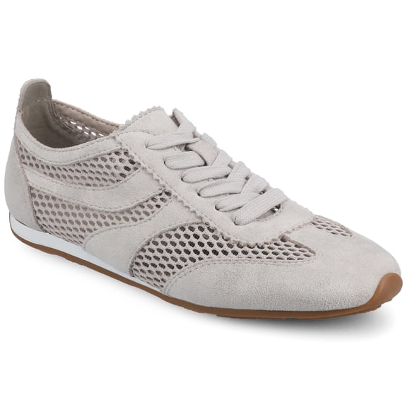 Journee Women's Chasse Mesh Round Toe Lace Up Sneakers