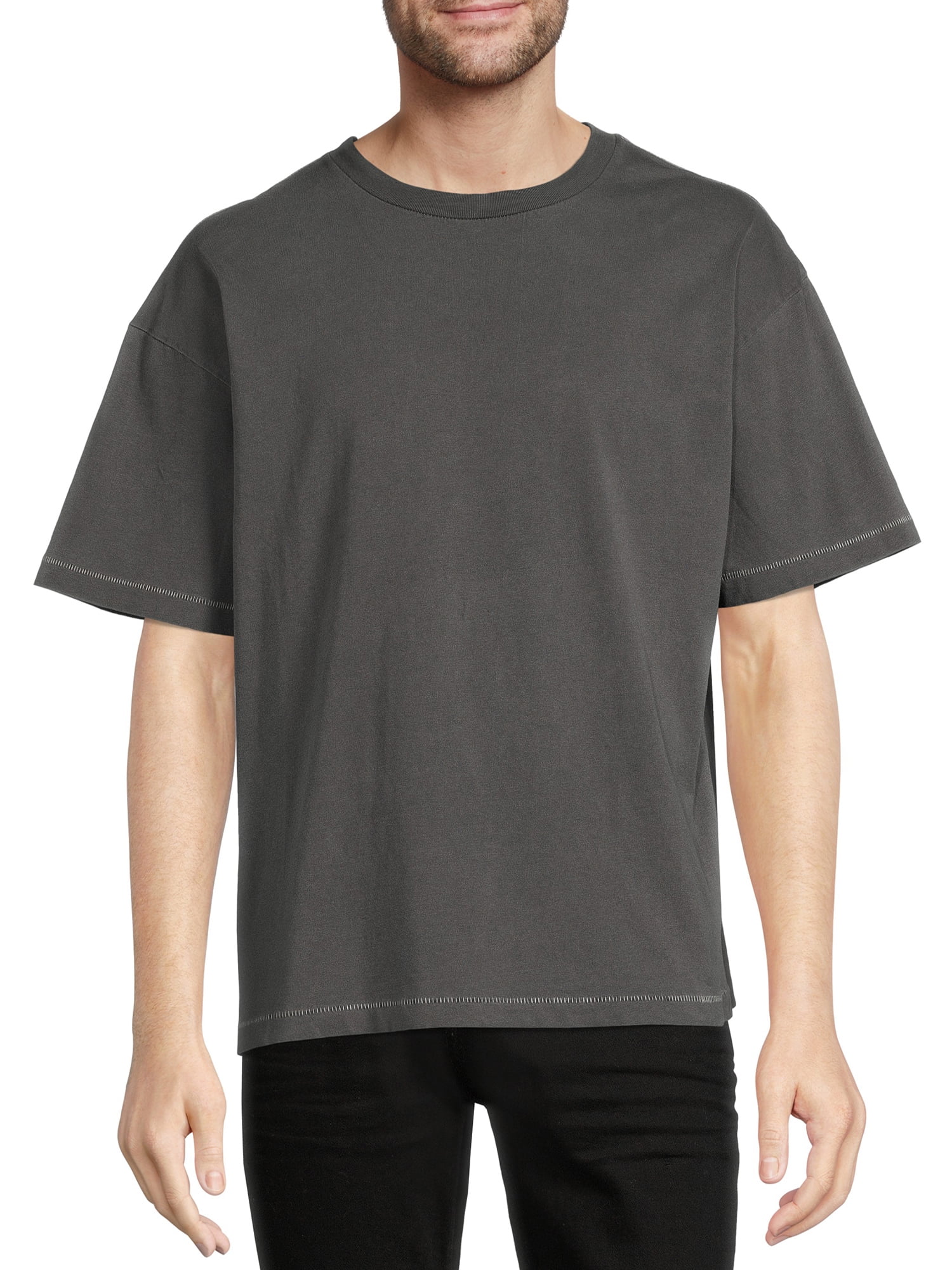 No Boundaries Mens Oversized Tee with Short Sleeves