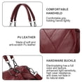 thumbnail image 3 of Bolso de hombro femenino de gran capacidad de pu, bolso de viaje para trabajar, bolso de mensajero simple, 3 of 5