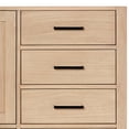 thumbnail image 6 of ARIEL CAMBRIDGE 67 Inch Single Oval Sink Bathroom Vanity With Pure White Quartz Countertop 1.5 Inch Edge In Oak, 6 of 7