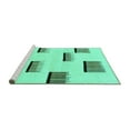 thumbnail image 2 of Ahgly Company Machine Washable Indoor Rectangle Solid Turquoise Blue Modern Area Rugs, 7' x 9', 2 of 4