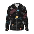 thumbnail image 2 of Lsque Galaxy UPF 50+ Lightweight Sun Protection Men's Women's Long Sleeve Shirt, Hoodie Performance -3X-Large, 2 of 9