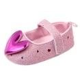 thumbnail image 2 of DPTALR Chaussures de Princesse en Forme de Cœur à Semelles Souples pour Filles Bébé Chaussures de Marche, 2 of 8