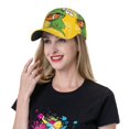 thumbnail image 2 of Baseball Cap, T-Rex Playing Football Sun Hats for Men Women, Adjustable Golf Dad Hat for Outdoor Activities, 2 of 7