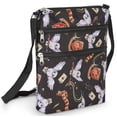 thumbnail image 3 of Bandoleras para mujer, Harry Potter, Hogwarts Gryffindor, bandolera pequeña con licencia oficial, bolso de hombro, bolso de viaje para pasaporte, fanáticos de Wizarding World, adultos y adolescentes, 3 of 8