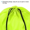 thumbnail image 3 of Uxcell 42x34cm Nylon Drawstring Bag Bulk Storage Cinch Backpack Sack, Fluorescent Green 10 Pack, 3 of 5