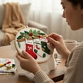 thumbnail image 6 of Yucurem Christmas DIY Embroidery Starter Kit for Adults & Beginners, DIY Needlepoint Kit with Embroidery Hoop Thread Needle for Craft Lover Gifts (Christmas Stockings), 6 of 6