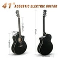 thumbnail image 2 of Ktaxon 41In Acoustic Electric Guitar with 15W Amplifier, Bag, Tuner, Black, 2 of 6
