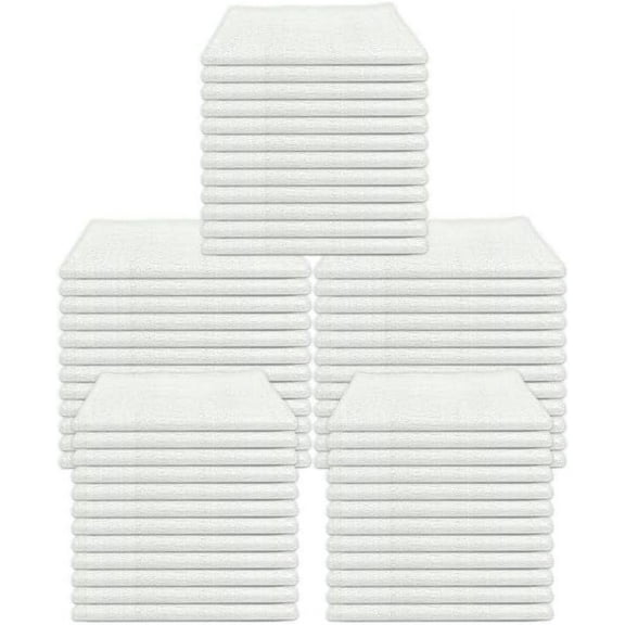 72 Pack Bar Mop Towels 100% Cotton Bar Towels Highly Absorbent Quick Drying Kitchen Towel Terry White 16 x 19 Inches Dish Towel for Kitchen, Home & Restaurant