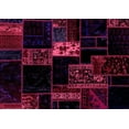 thumbnail image 1 of Ahgly Company Indoor Rectangle Patchwork Pink Transitional Area Rugs, 8' x 10', 1 of 4