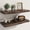 Walnut Finish-Live Edge-24", 2-Pack, variant on Solid Elm Wood Live Edge Floating Shelves For Wall 24 X 8 Inch Rustic Set Of 2 With Invisible Brackets Living Room Bedroom Kitchen