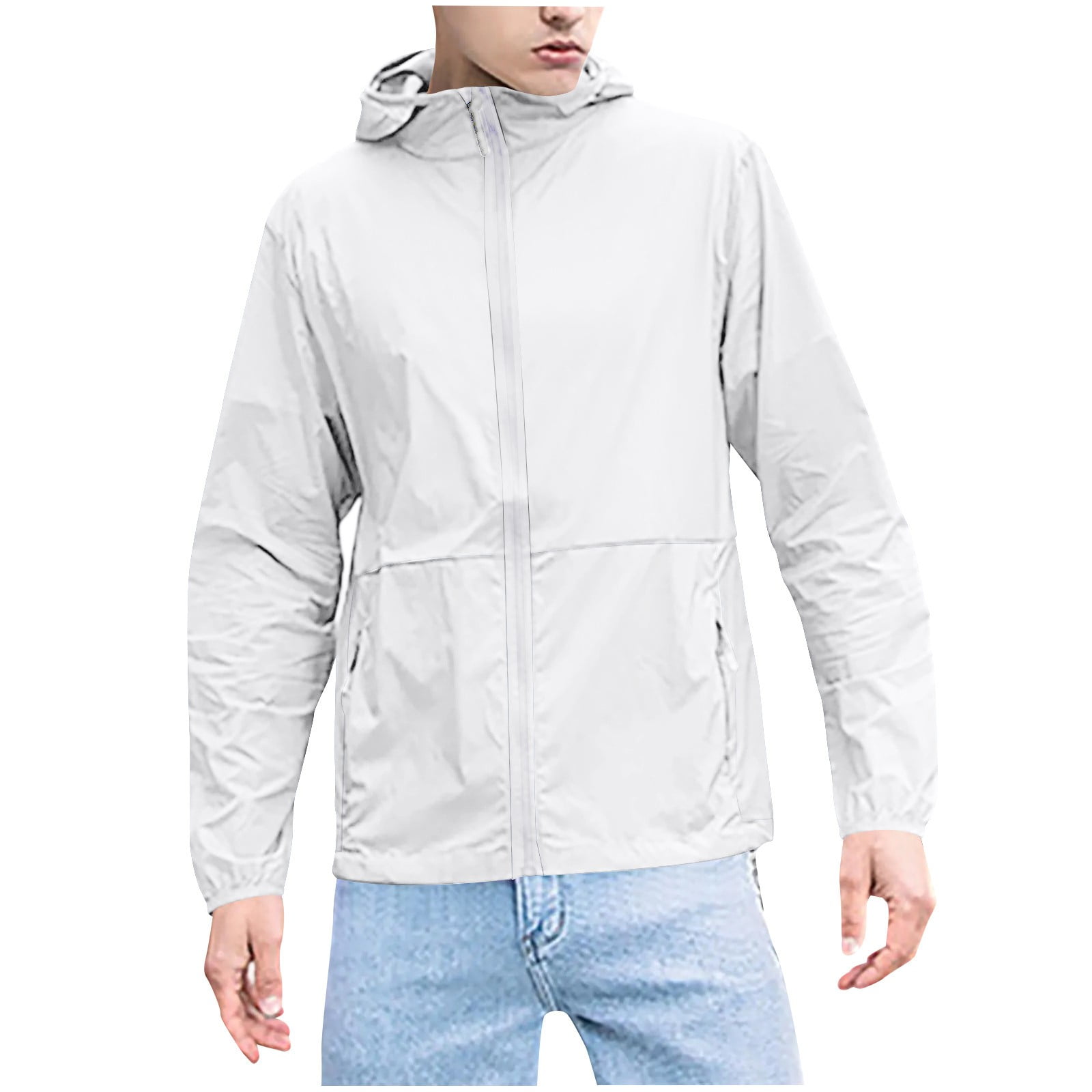 Chemise De Pêche Homme Hook & Tackle – Blanche – Taille L – Manches Longues – Protection Solaire