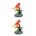 thumbnail image 4 of Moyic Figuras eléctricas de loros, portalápices, escultura, periquito, adorno de escritorio, reproducción repetida, juguetes de Tipo 1 2Conjunto, 4 of 6