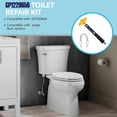 thumbnail image 2 of Plastic Toilet Tank Repair Parts Kit Contains Lid Rail Guide Chain Long Lasting Construction for Single Flush Systems, 2 of 4