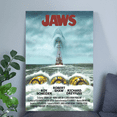 thumbnail image 3 of 1975 Jaws Movie Poster/Print Martin Brody Quint Great White Shark Retro Style - Size 24''x36'' - Postora, 3 of 5