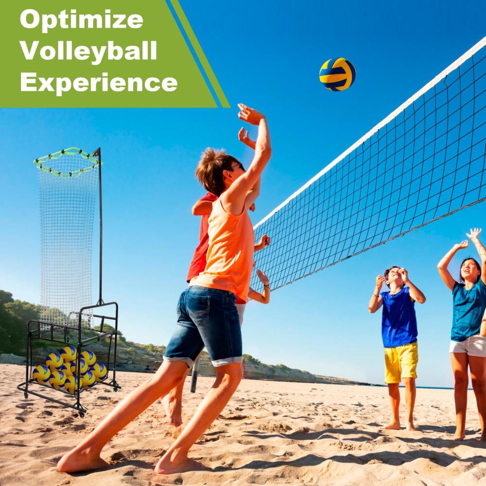 Volleyball Setter Training Net 5-Angle Configurations, All-Weather Design for Outdoor Courts, Community Centers, and Professional Team Conditioning