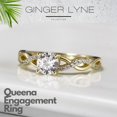 thumbnail image 3 of Queena Solitaire Engagement Ring for Women Sterling Silver CZ Ginger Lyne Collection, 3 of 7
