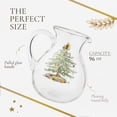 thumbnail image 5 of Spode Christmas Tree Glass Pitcher - Festive 96 Oz Large Glass Pitcher for Holidays, Crystal-Clear Beverage Pitcher with Handle for Cocktails, Water, Juice, Lemonade - Dishwasher Safe, 5 of 7