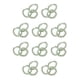 thumbnail image 3 of Minnieouse 3 uds. De cuerdas para el pelo, bandas de goma coloridas, bonitas diademas para mujer, soporte para tocado, accesorio de decoración Verde 10piezas, 3 of 6