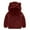 Wine, variant on SwiftWear Toddler Girls Boys Fleece Hooded Jacket Zip up Teddy Coat Warm Winter Outwear 6M-4T, Gray
