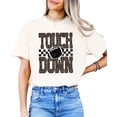 thumbnail image 6 of Leopard Print Touchdown Shirt for Women Football Game Day Graphic Tee, Ivory Shirt, M, 6 of 8