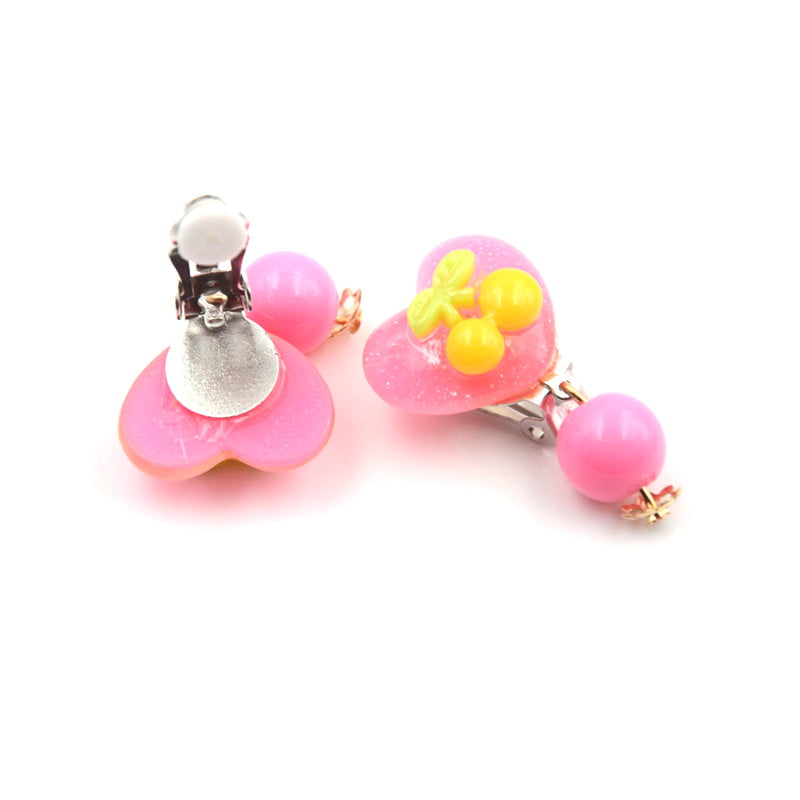 7Pairs Lovely Panada Flower Earrings Clip-On No Pierced Design For Kids Girls EP 
