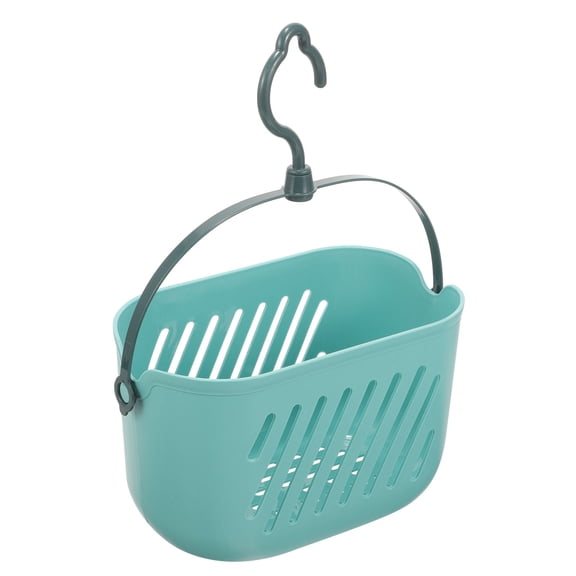 BESTOYARD Bathroom Hanging Basket Blue Plastic 1Pcs for Home Organization
