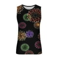 thumbnail image 4 of Penkiiy 3D Tank Tops for Men Women Cool Design Fireworks Print Sleeveless Shirts Summer Tops XL Multicolor, 4 of 5