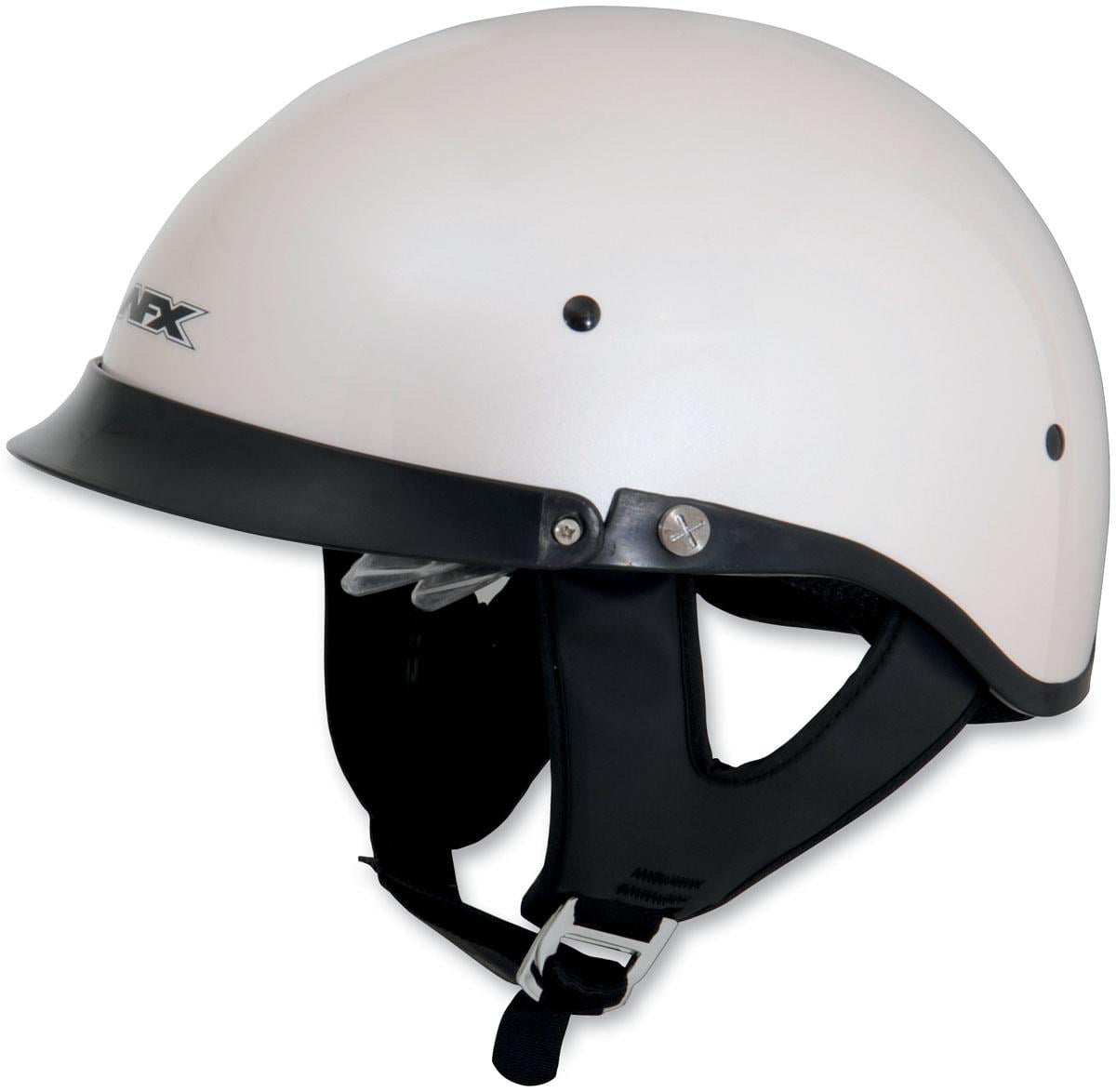 Size Lg AFX FX-200 Dual Inner Lens Half-Style Beanie Helmet Flat Black 0103-0736 