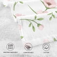 thumbnail image 3 of GZHJMY Pink Dasiy Flower Floral Hand Towels for Bathroom 1OO% Washcloth 2 pcs Face Towel 16 x 28 inch, Absorbent Soft & Skin-Friendly, 3 of 6