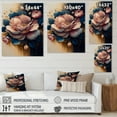 thumbnail image 4 of Designart Decadent Pink And Blue Roses III Canvas Wall Art, 4 of 5