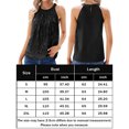 thumbnail image 3 of Camisola Lentejuelas Señoras Halter Tops Color sólido Chaleco de verano Estilo retro Ropa diaria (Negro XL) Cgtredaw Para estrenar, 3 of 5