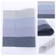 thumbnail image 2 of Unique Bargains 6 Pack Rectangle Placemat for Dining Table Decor Wipeable Table Mat Blue, 2 of 7