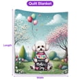 thumbnail image 5 of Happy Mother's Day Best Bichon Frise Mom Ever Quilt Blanket Bichons Dog Lovers Gifts Idea Cozy Comforter Throw Blanket - 03002, 5 of 5