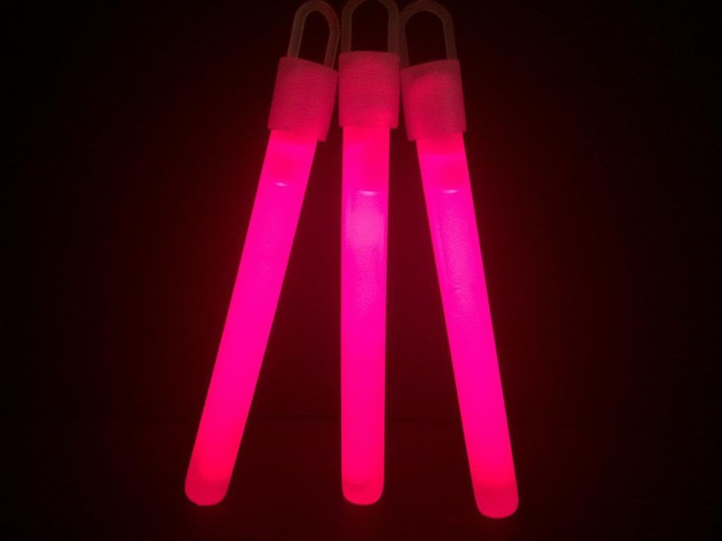 500 4" PINK Glow Sticks Bulk Wholesale Pack w/ FREE 300 Glow Bracelets 