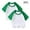 Green, variant on 2 Pack Toddler Baby Girls Boys Short Sleeve Shirts Raglan Shirt Baseball Tee Cotton T-Shirt for 2-12 Years