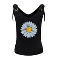 thumbnail image 3 of Pompotops Camisole Tendance Mode 2021 Col en V Imprimé Marguerite pour Femmes, 3 of 6
