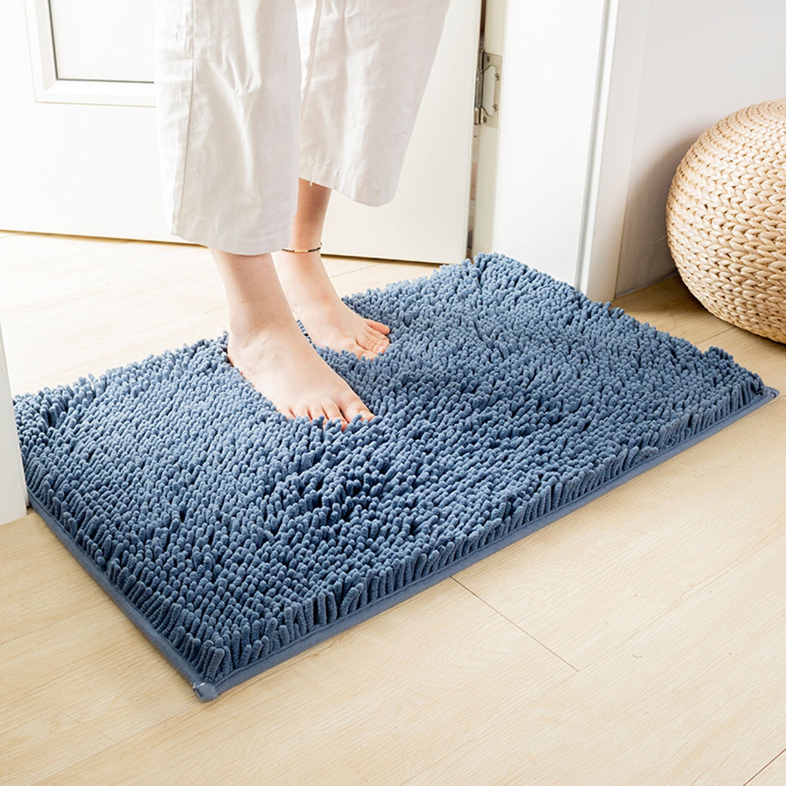 Christmas Decorations Clearance LAWOR Bathroom Rug,Soft And  Comfortable,Puffy And Durable Thick Bath Mat,Machine Washable Bathroom Mats,Non-Slip  Bathroom Rugs For Shower And Under Sink Blue I385 - Walmart.com