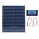 thumbnail image 2 of Panel Solar, Kit de Panel Solar Portátil 12V 24V Adaptación Automática para acampar, 2 of 7