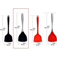 thumbnail image 3 of Espátula de silicona de 2 piezas, caucho antiadherente flexible premium resistente al calor de 600 °F, utensilio de cocina para cocinar/hornear Adepaton WMZL-803-2, 3 of 8